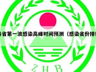 各省第一波感染高峰时间预测（感染省份排行）